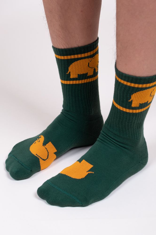 TrendsplantSockenGreenOrganicCottonAthleticSocksGreen-36-385
