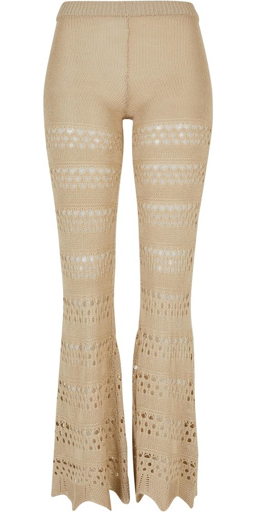 UrbanClassicsDamenLadiesFlaredCrochetKnitLeggingsSoftseagrass-3XL