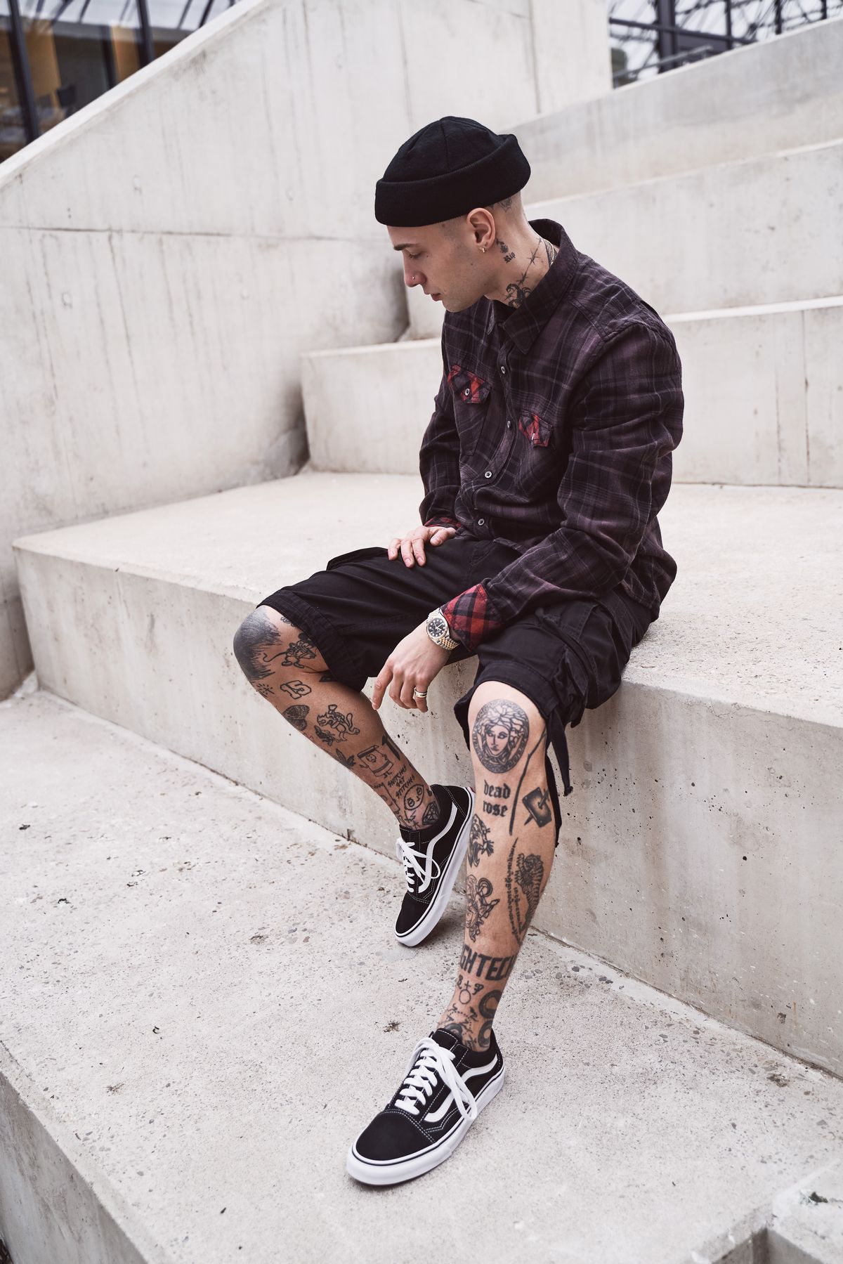 BranditHemdCheckshirtDuncaninBrown-Black