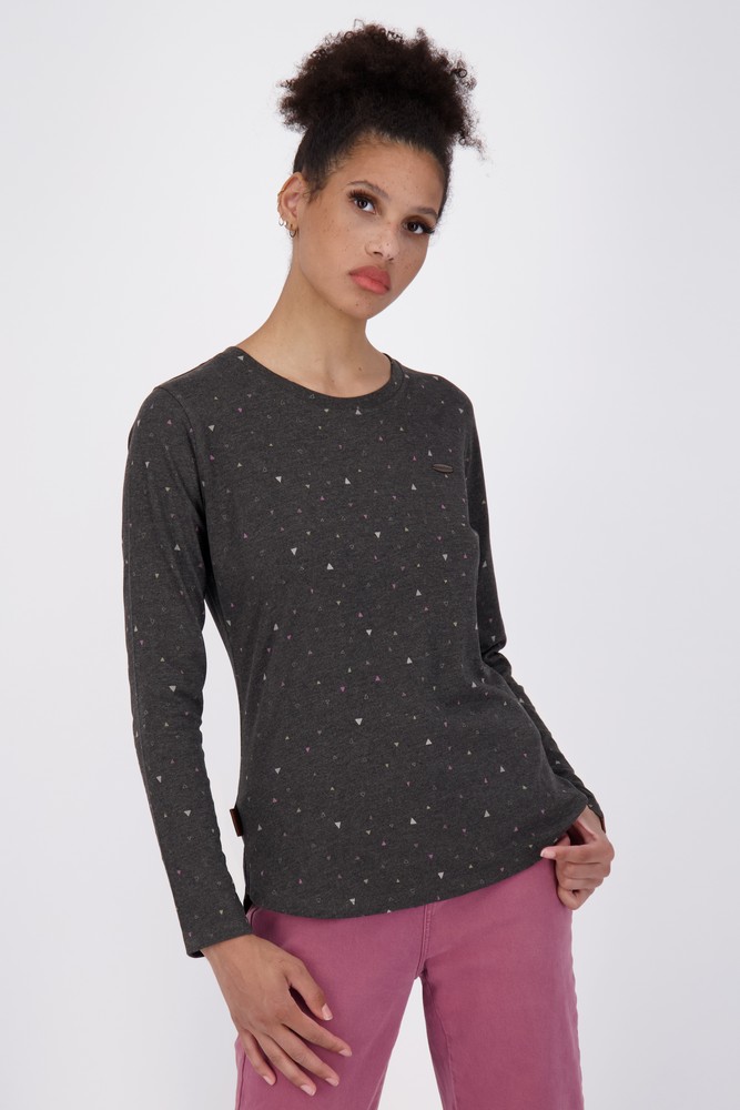 AlifeKickinDamenLeaAKBLongsleeveMoonlessMelange-2XL