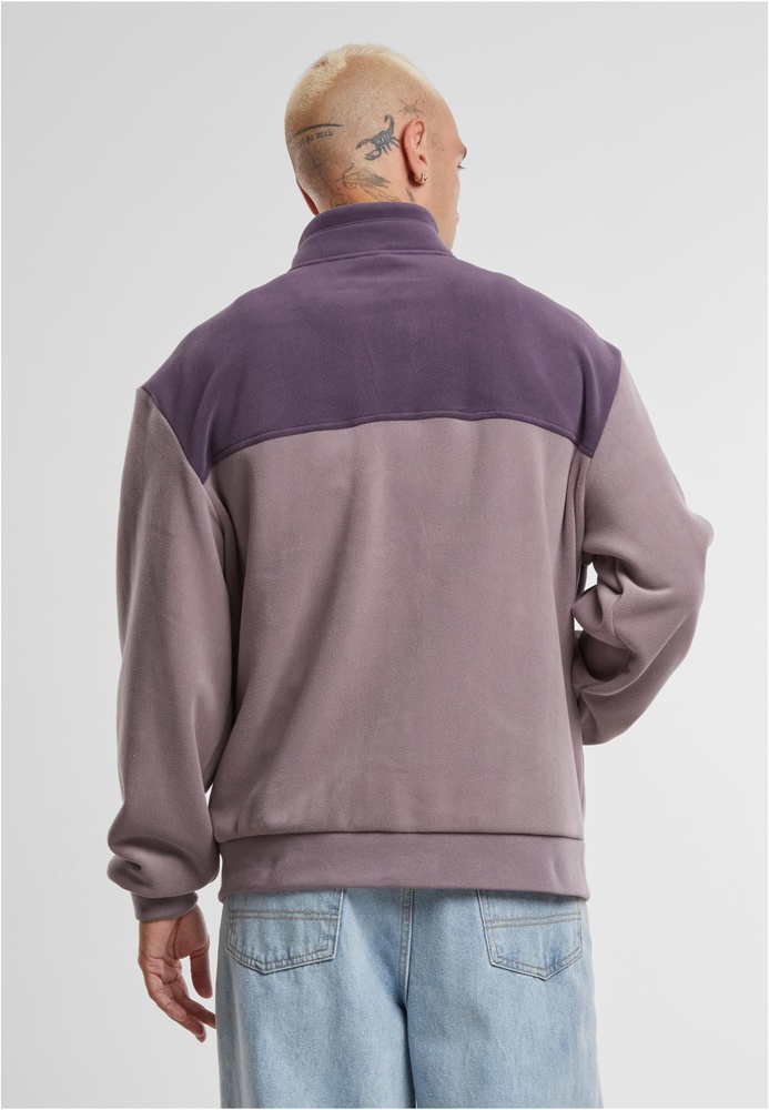 UrbanClassicsColourBlockPolarFleeceJacketTB7016PurplenightFadedpurple-3XL