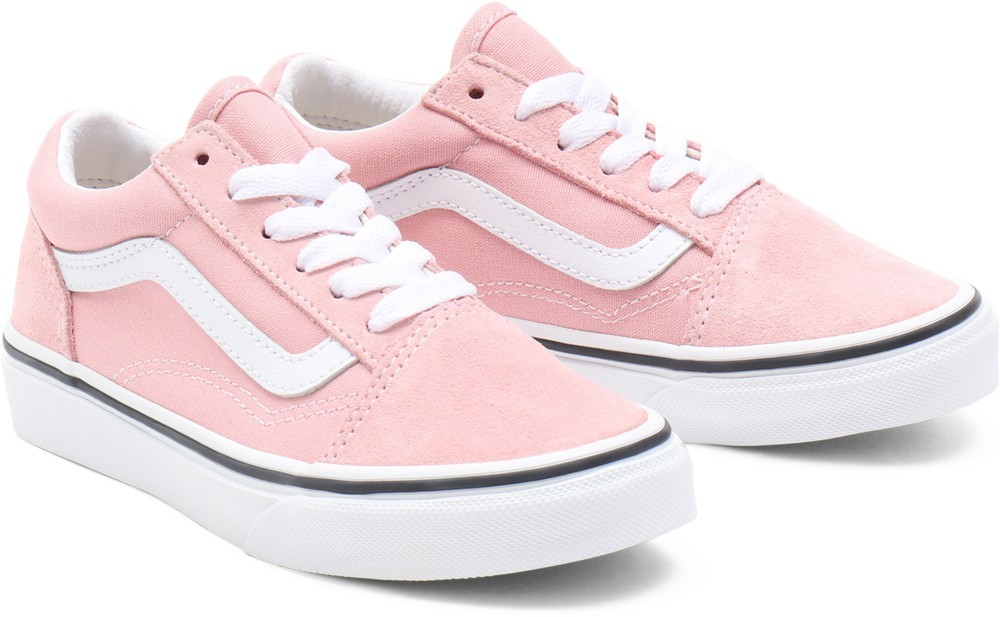 VansYouthUnisexKidsLifestyleClassicFTWSneakerUyOldSkoolPowderPinkTrueWhite-315