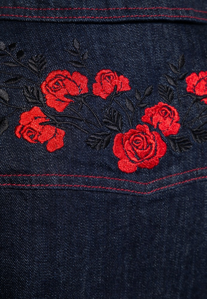 QueenKerosinWesternPencilKleidQKI26011Denim