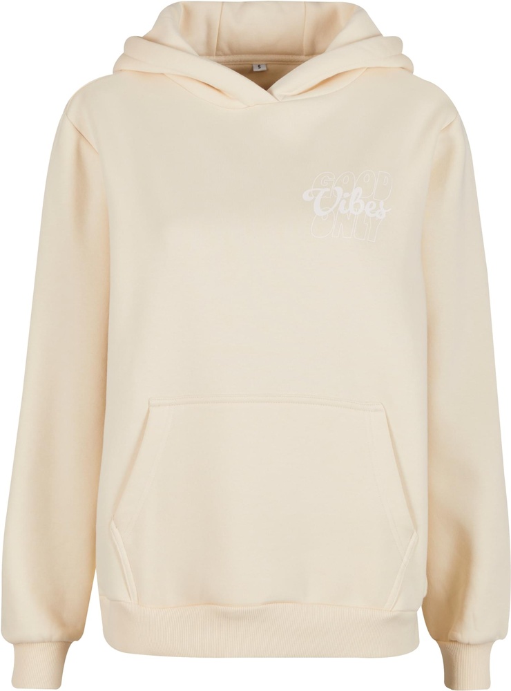 MissTeeDamenGoodVibesPuffPrintLadiesFluffyHoodyMST207