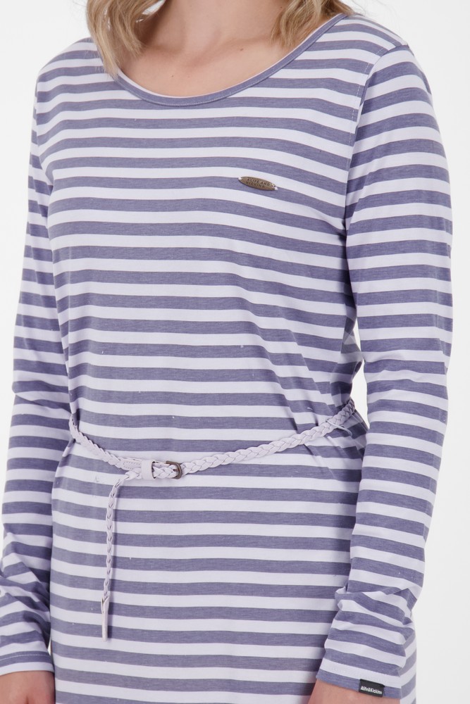 AlifeKickinDamenBlusenkleidEllinAKZLongsleeveDressOrchid-2XL