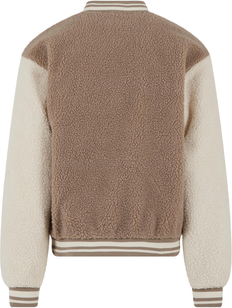 UrbanClassicsJackeTeddyCollegeJacketTB7943Darktaupe-3XL