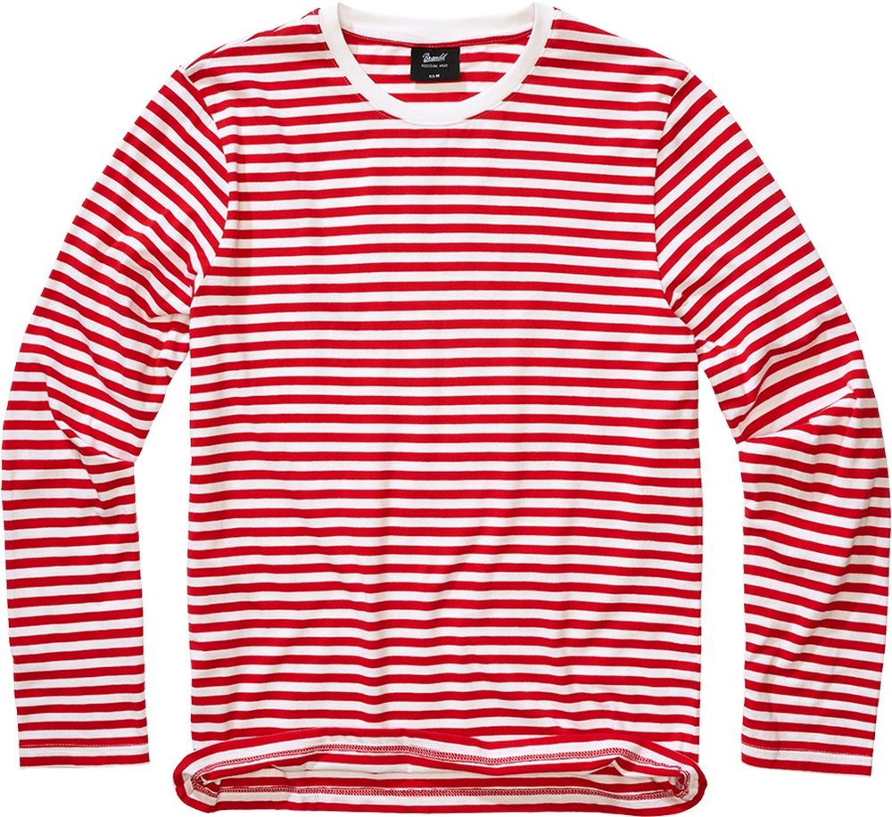 BranditJerseyshirtStripeLongsleeve4209Red-White-S