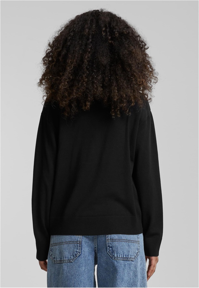 UrbanClassicsDamenLadiesKnittedCardiganTB6900Black-3XL