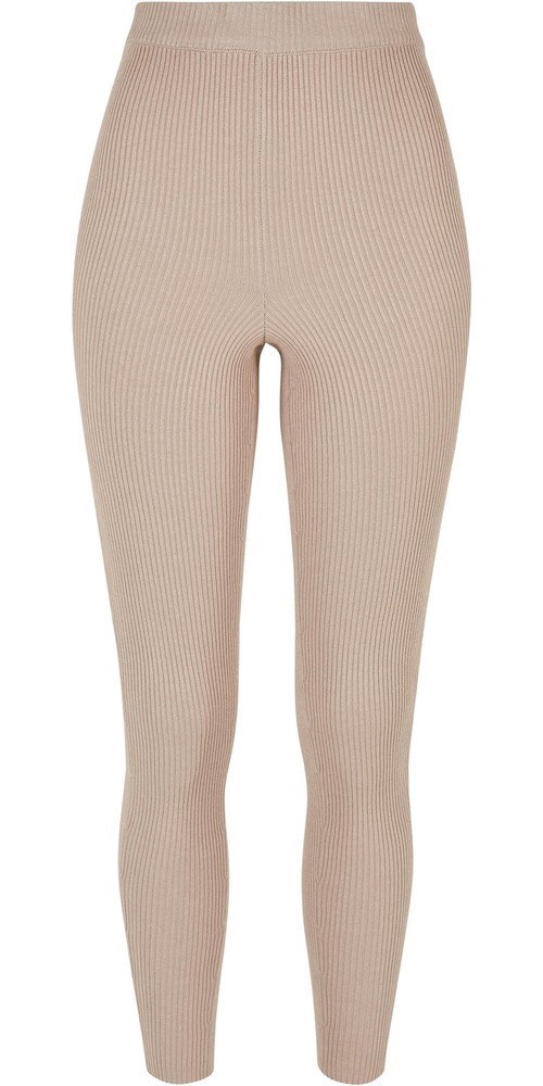 UrbanClassicsDamenLadiesRibKnitLeggingsLighttaupe-3XL