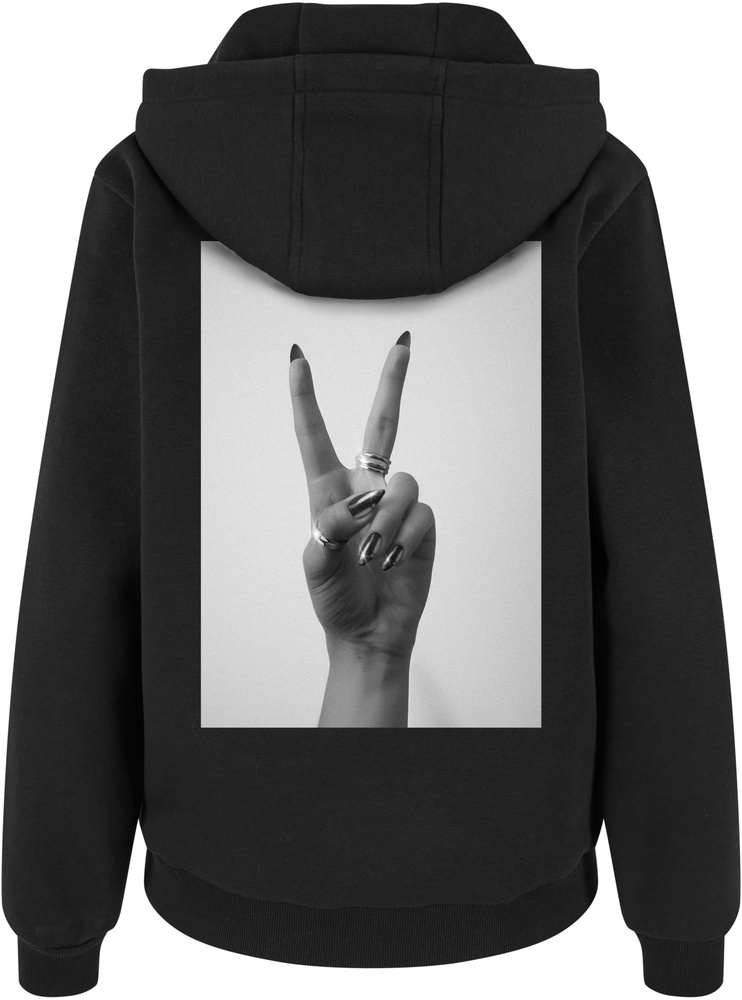 MissTeeDamenGirlsPeaceHandLadiesFluffyHoodyMST374