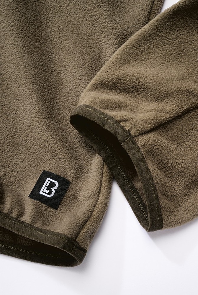 BranditHerrenFleecepulloverFleeceTroyerRipstopOlive