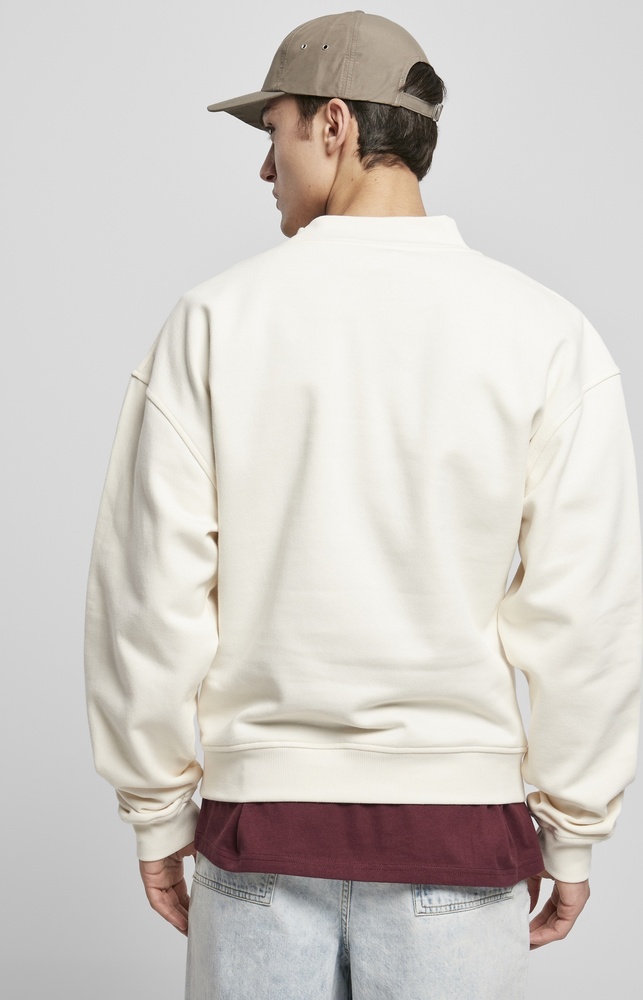 UrbanClassicsSweatshirtMockNeckCrewWhitesand-3XL