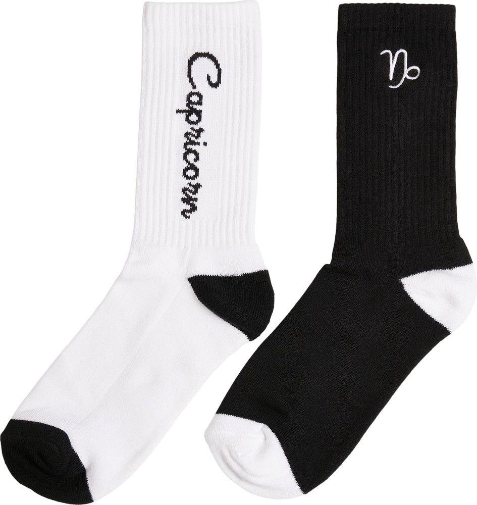 MisterTeeZodiacSocks2-PackBlackWhiteCapricorn-43-46
