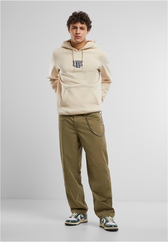 MisterTeeNYCOldEnglishWordingPatchHoodyMT3689