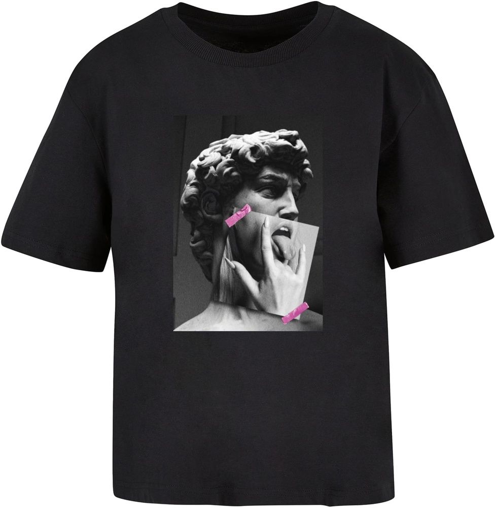 MissTeeDamenTonguesOutTeeMST176Black-3XL