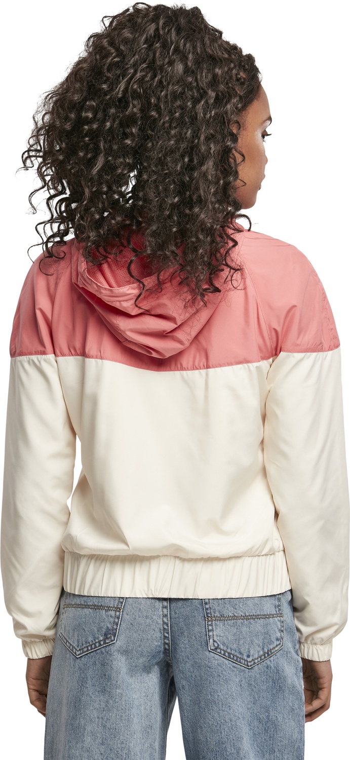 UrbanClassicsDamenJackeLadiesArrowWindbreakerPalepinkWhitesand-3XL