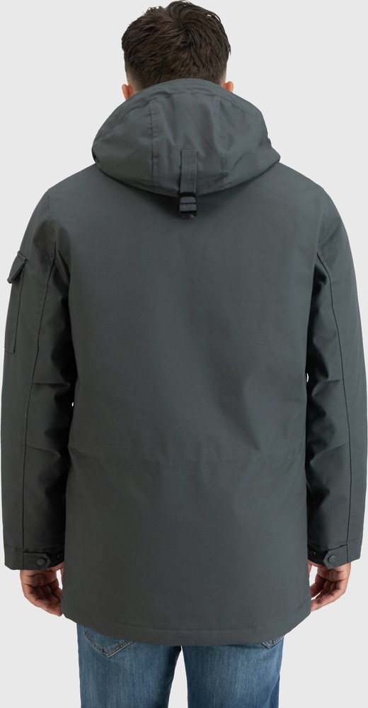 VintageIndustriesFunktionsjackeGusParkaStoneGrey-S