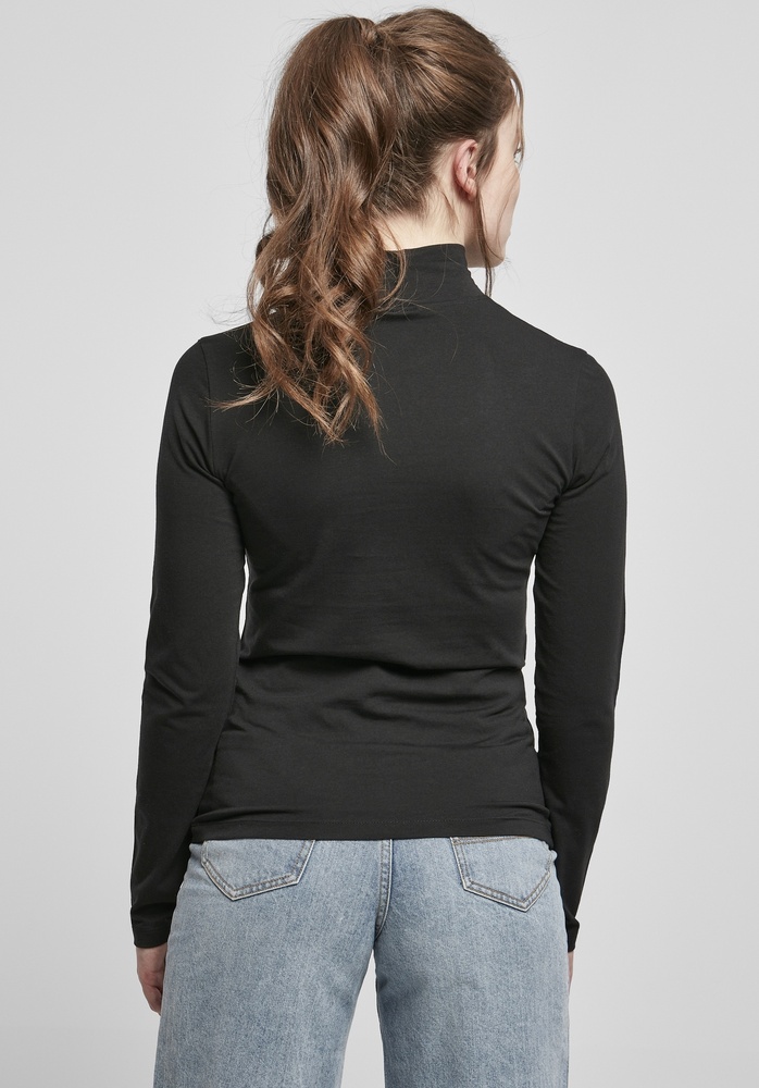 UrbanClassicsDamenLongsleeveLadiesCut-OutTurtleneckLongsleeveBlack-3XL