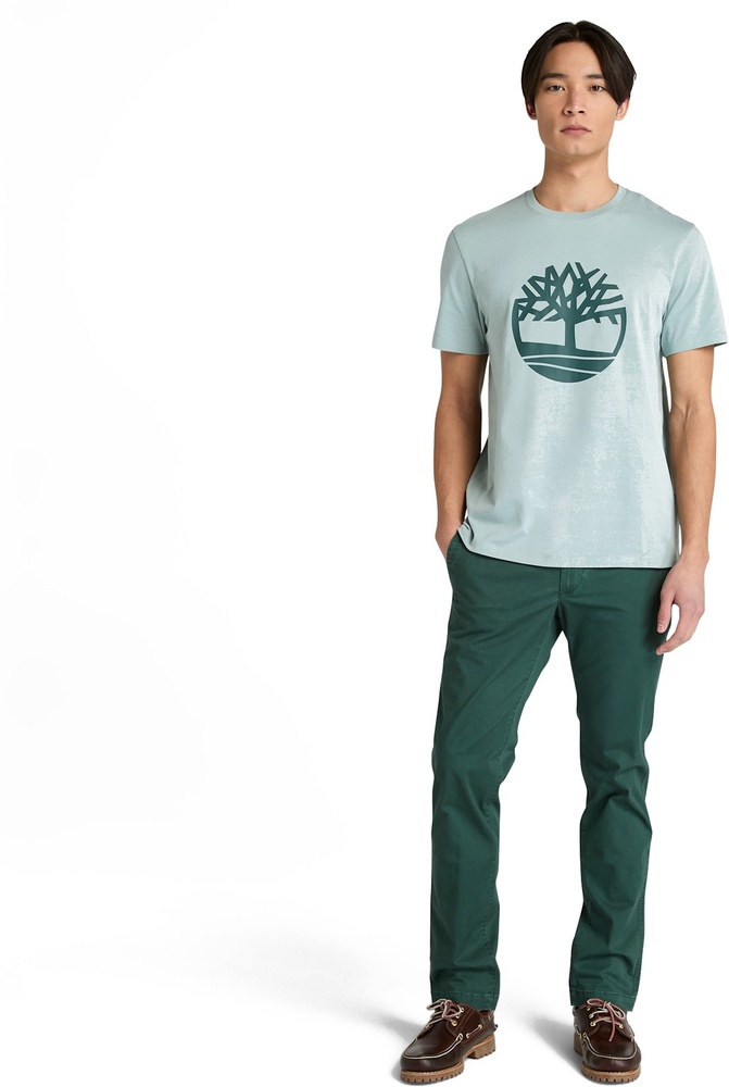 TimberlandT-ShirtNorthwoodTreeLogoShortSleeveTeeA2C6SSilverBlue-L