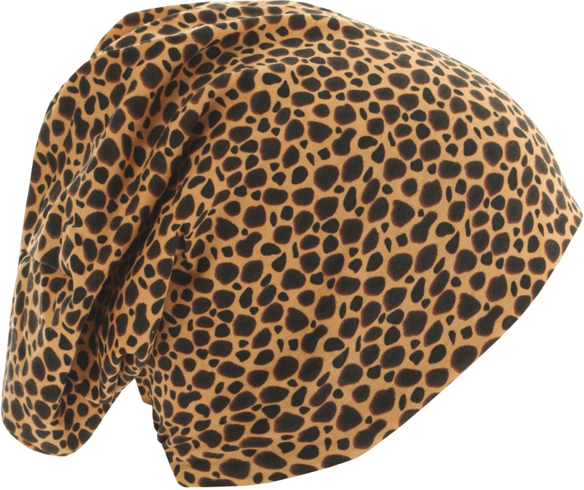 MSTRDSBeaniePrintedJerseyBeanieCheethaBlack