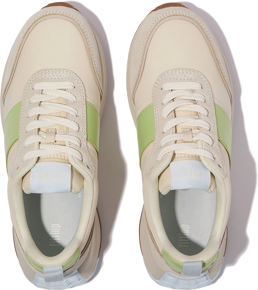 FitFlopDamenSneakersF-ModeFlowSneaker-NylonSuedeMixIK8LimeMix-36