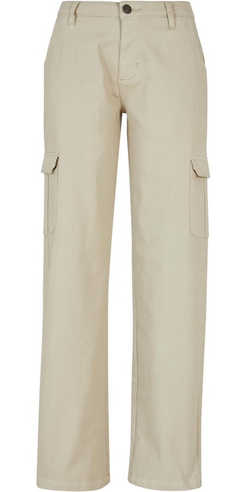 UrbanClassicsDamenHoseLadiesHighWaistStraightDenimCargoPantsOffwhiteRaw-26