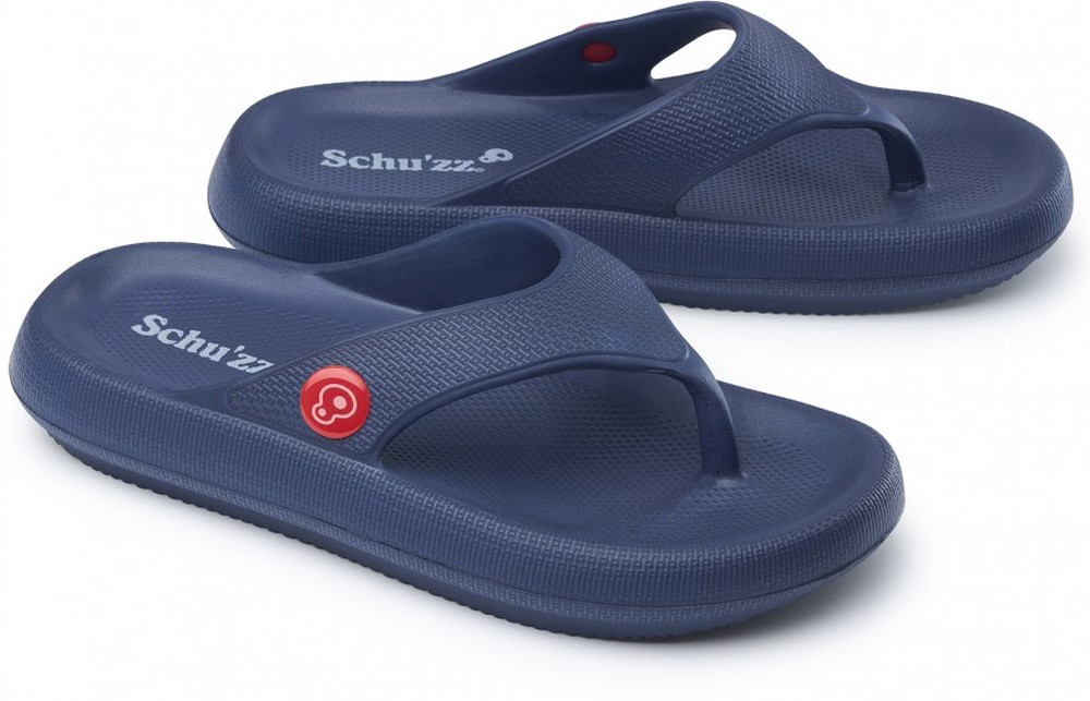 SchuzzSchuzzHerrenClogBadeschuheFlipFlopHommeBleu-marineBlau-4041