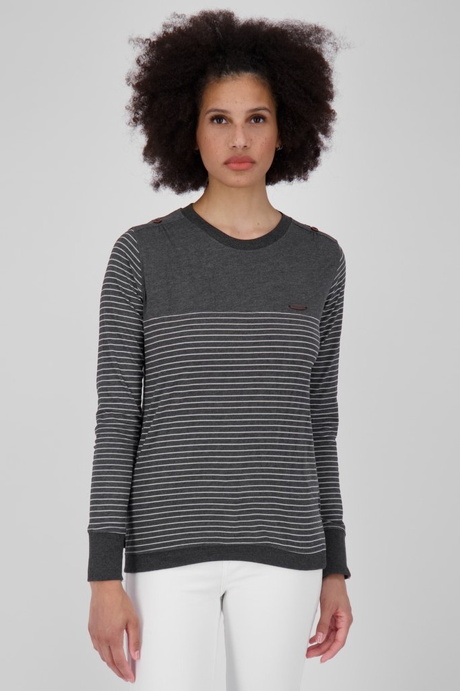 AlifeKickinDamenLeonieAKZLongsleeveMoonlessMelange