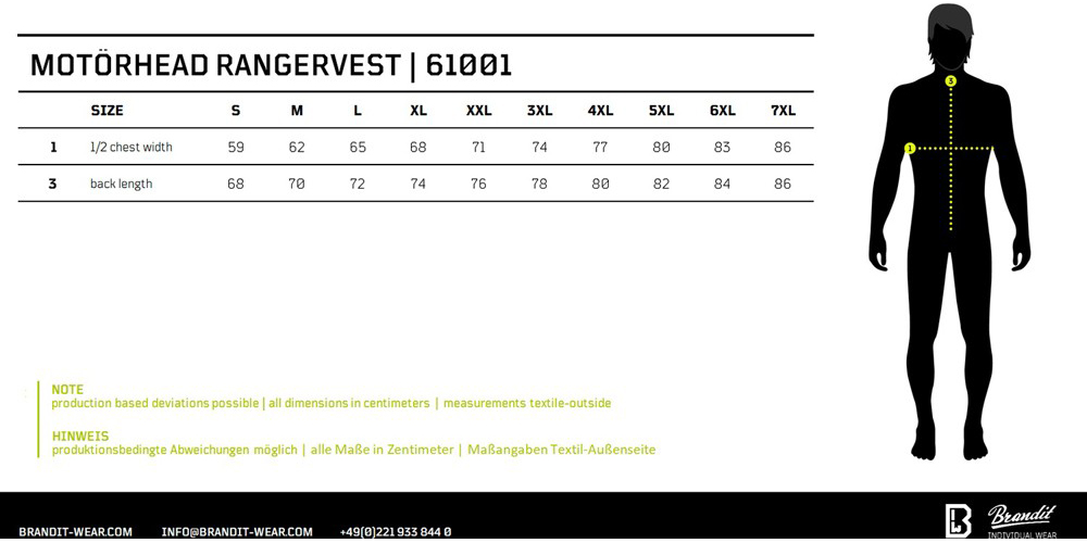 BranditMenWesteMotrheadRangerVestBlack