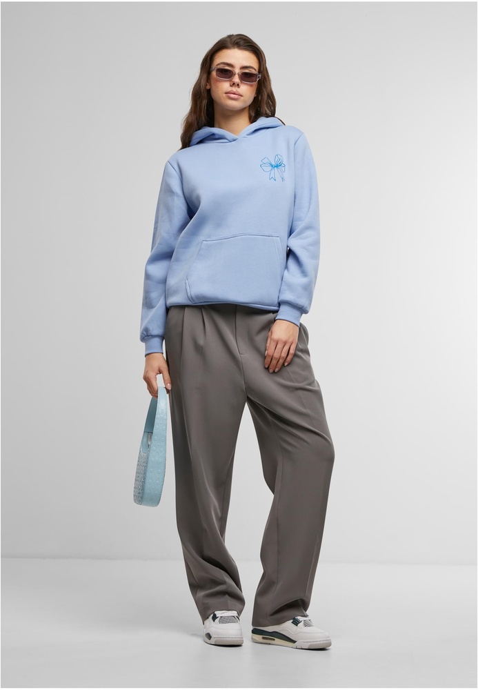 MisterTeeDamenGoodVibesBowLadiesFluffyHoodyMST253Powderblue-3XL
