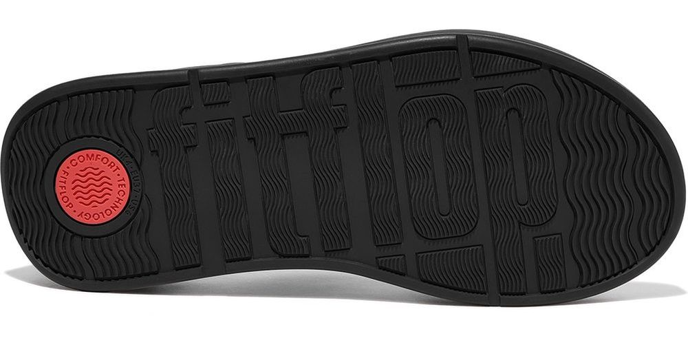 FitFlopDamenFlipFlopsF-ModeLeatherFlatformToe-PostSandalsFW4AllBlack-36