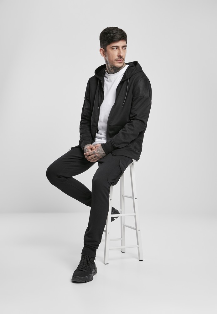 SouthpoleNeopreneBlockTechFleeceFullZipHoodie