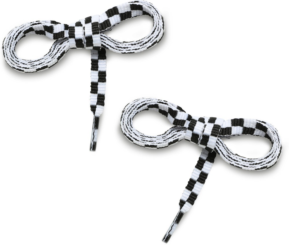 VansHerrenSchnrsenkelMnVansLaces45BlackWhiteCheck