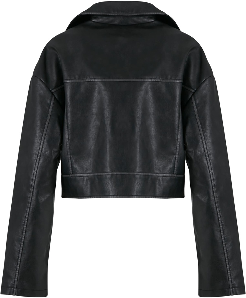 UrbanClassicsDamenLadiesVintageLeatherJacketTB7185