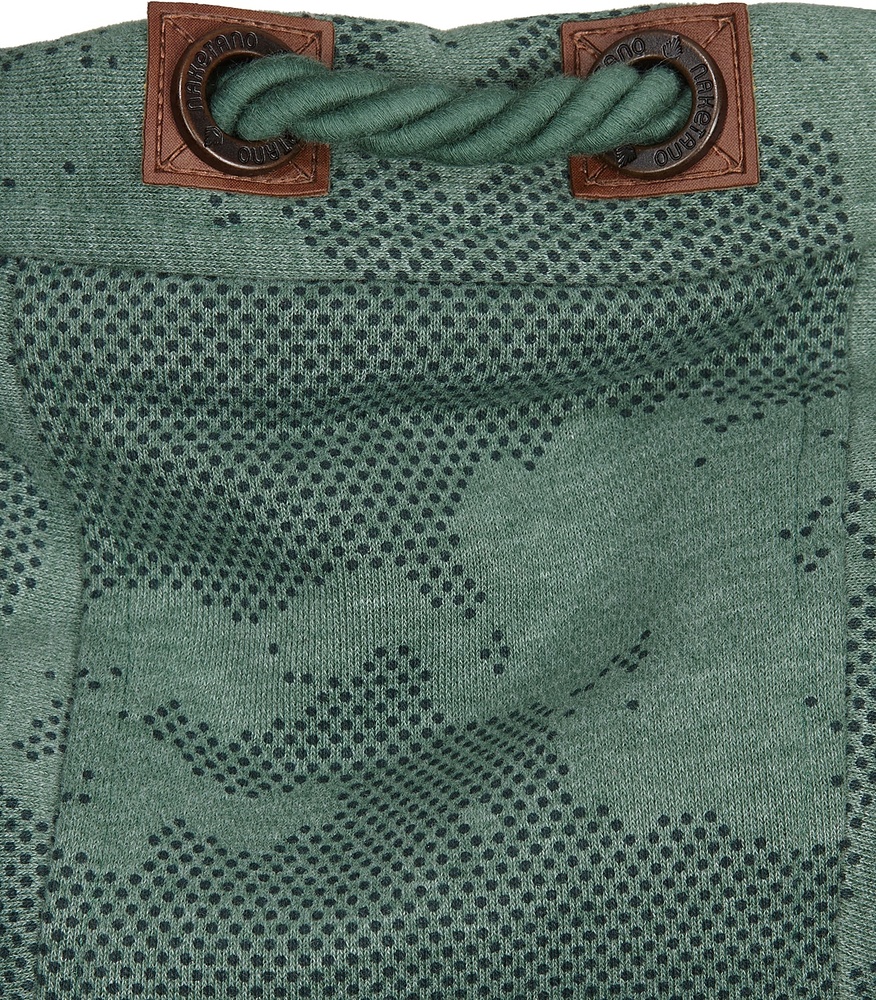 NaketanoHoodieSchwarzkopf1800-0310PineGreenMelangeCamouflage-S