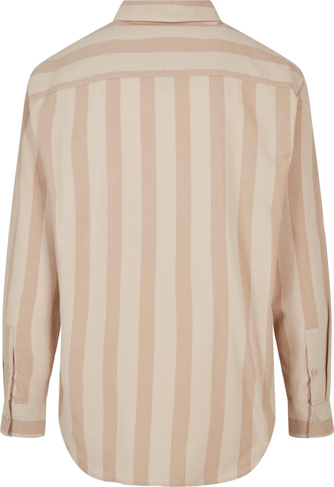 UrbanClassicsStripedShirtUnionbeigeSoftseagrass-3XL