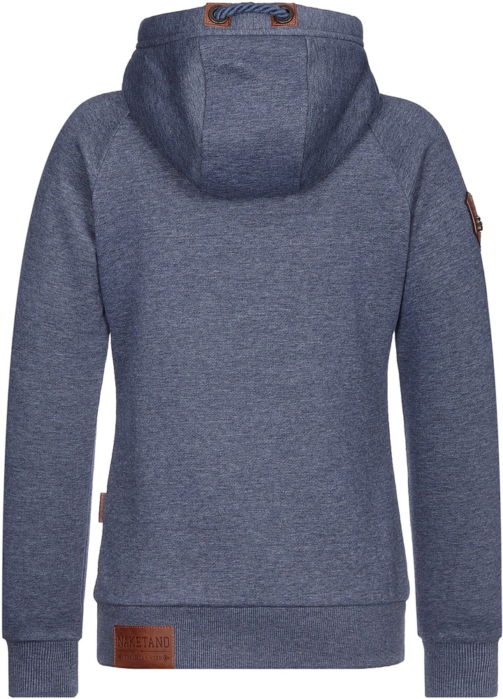NaketanoDamenHoodieBrazzo1801-0301IndigoBlueMelange-XS