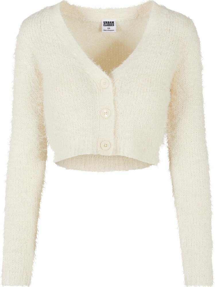 UrbanClassicsDamenLadiesCroppedFeatherCardigan