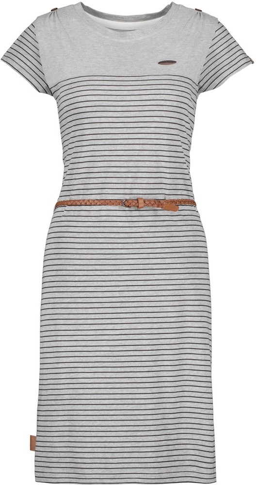 AlifeKickinDamenSommerkleidLeoniceAKBShirtDressCloudyMelange-XL