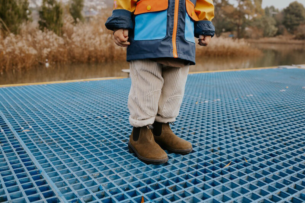 BlundstoneKinderChelseaBoots2496DarkOliveWaxedSuedeKidsBrown-K2UK