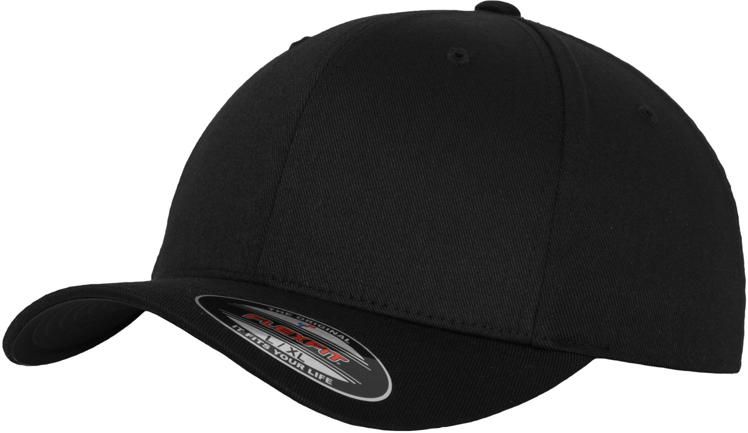 YUPOONGIncCapFlexfitWoolyCombedCapinBlack-Black-SM