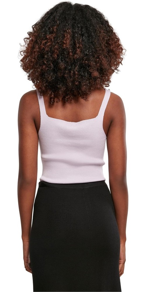 UrbanClassicsDamenLadiesCroppedKnitTopLilac-3XL