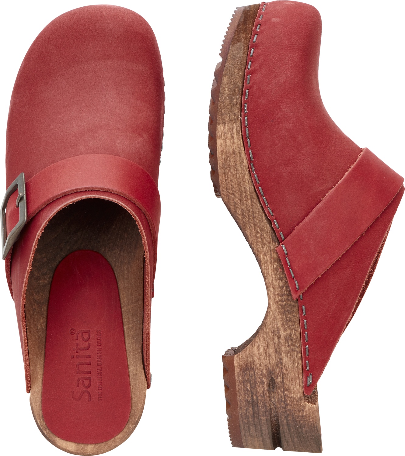 SanitaDamenOffenerClogWood-UrbanOpenDarkRed-35