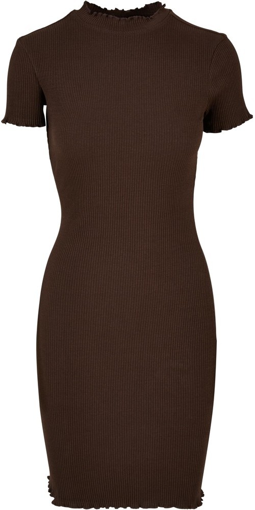 UrbanClassicsDamenLadiesRibTeeDressBrown-3XL