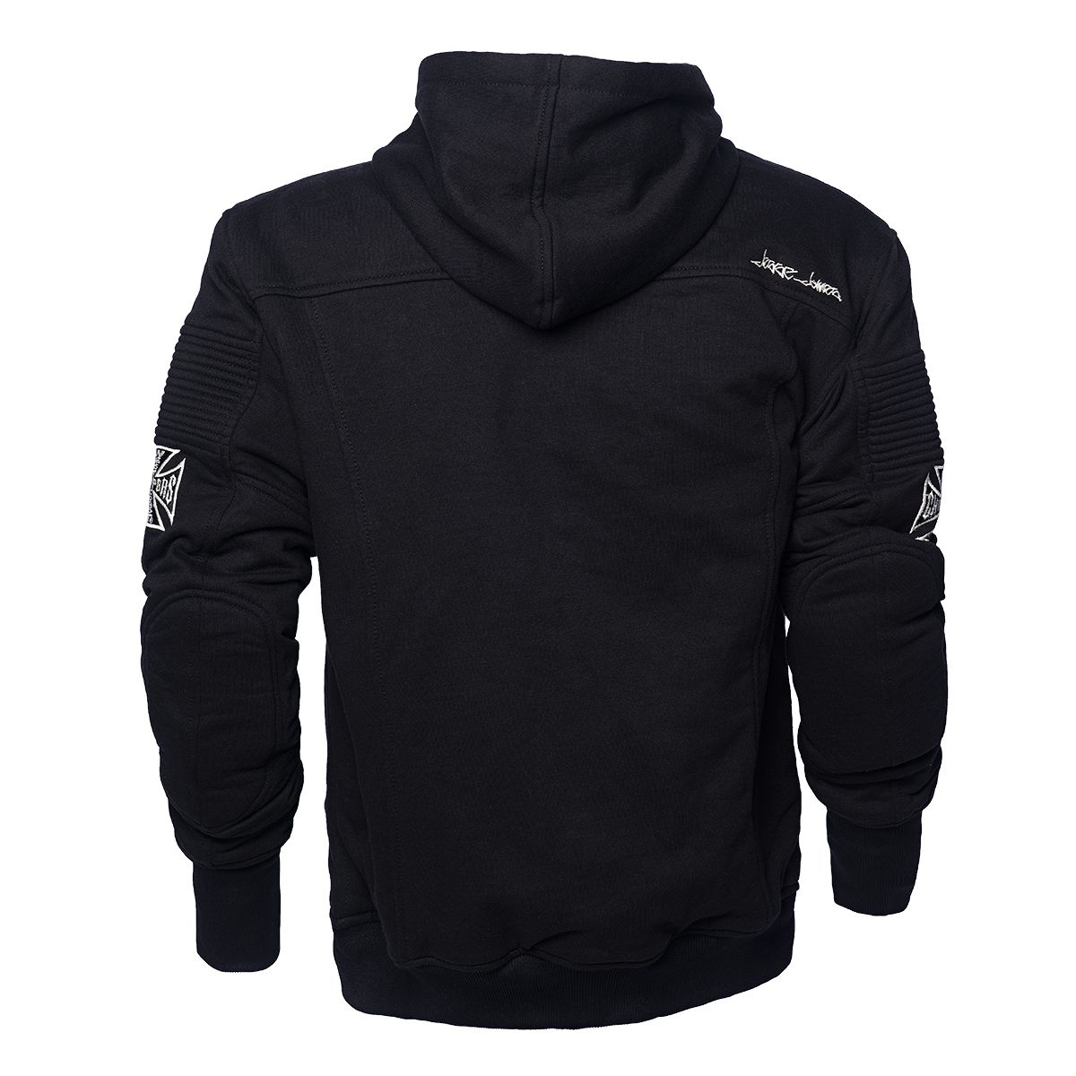 WCCWestCoastChoppersMotorradHoodieCFLRidingZipBlack