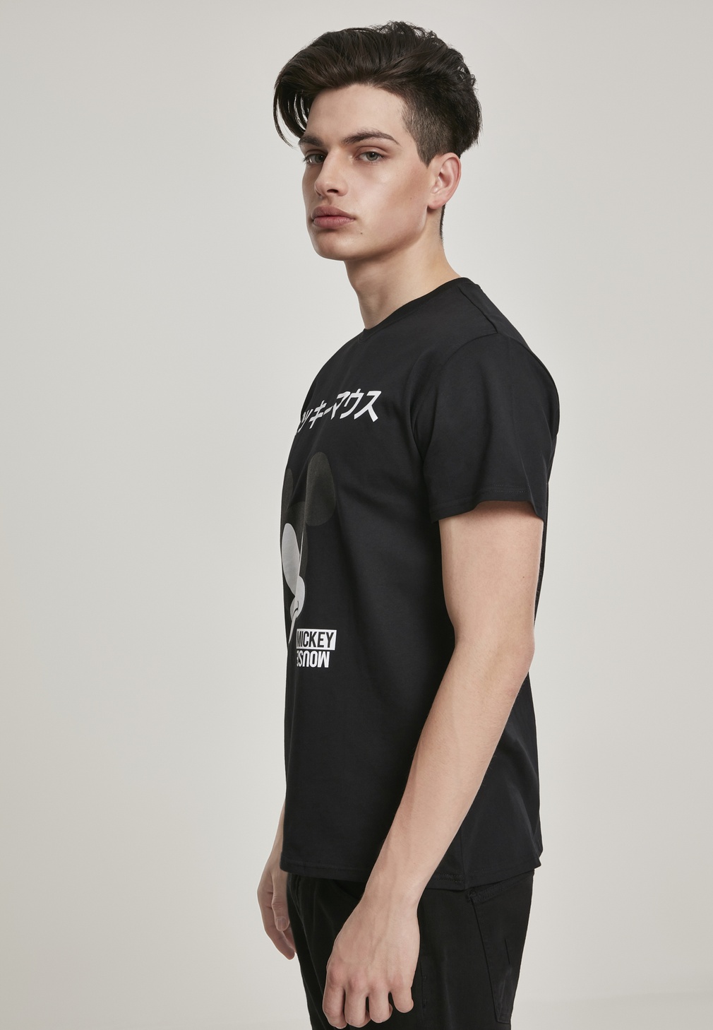 MerchcodeT-ShirtMickeyJapaneseTeeBlack-3XL