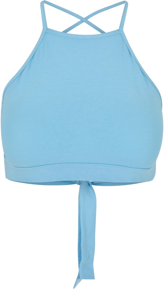 UrbanClassicsDamenLadiesTriangleTopBalticblue-3XL