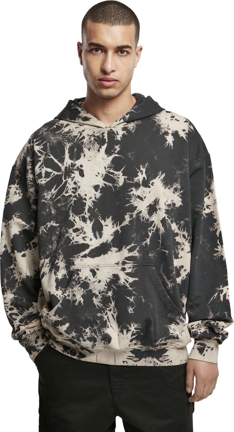 UrbanClassicsSweatshirtBleachedHoodyBlack