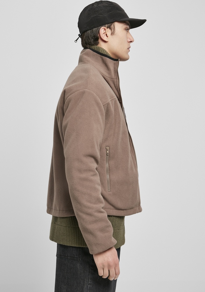 UrbanClassicsJackeReversiblePolarFleeceJacketDarkkhakiAsphalt