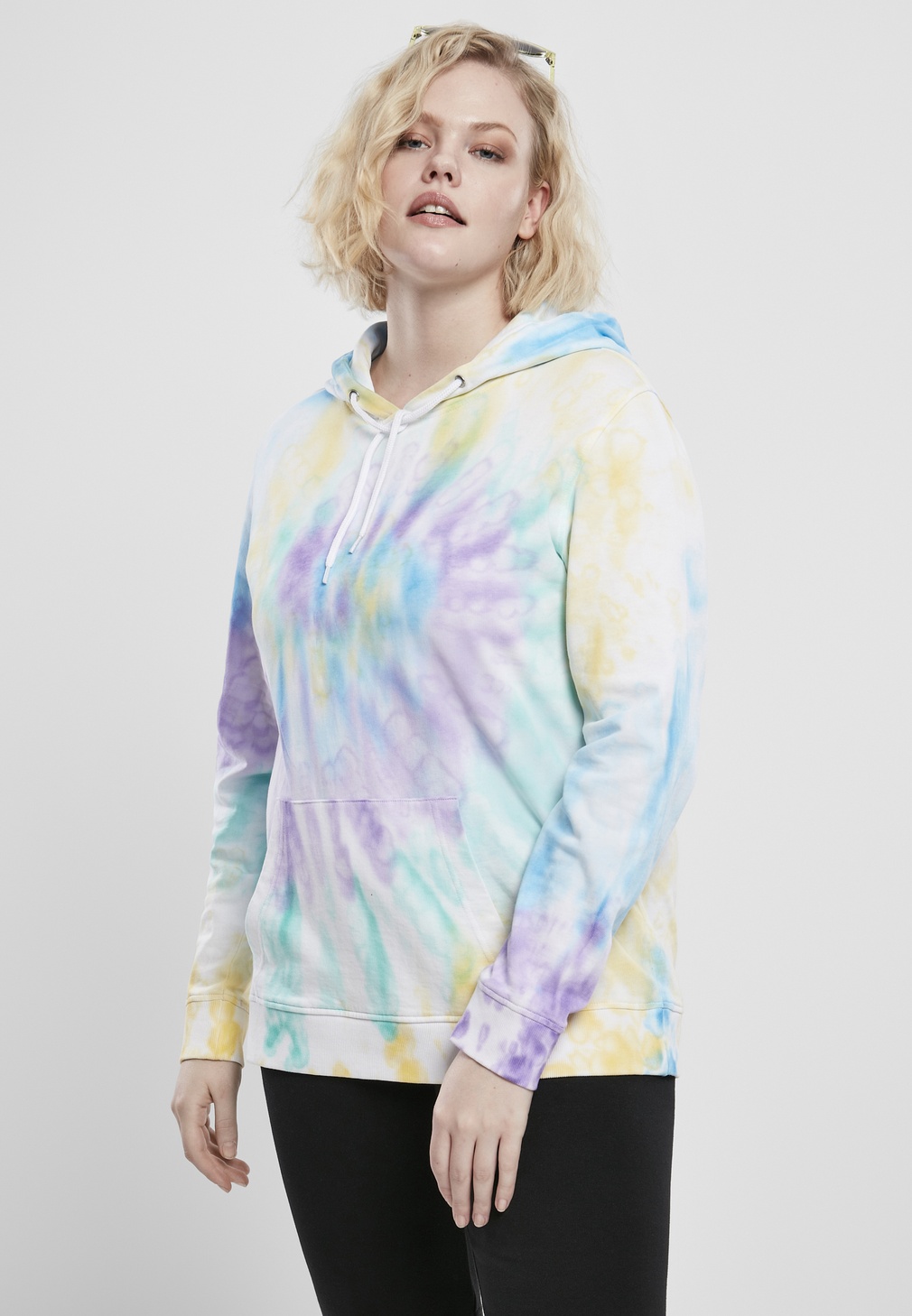 UrbanClassicsDamenHoodieLadiesTieDyeHoodyPastel-3XL